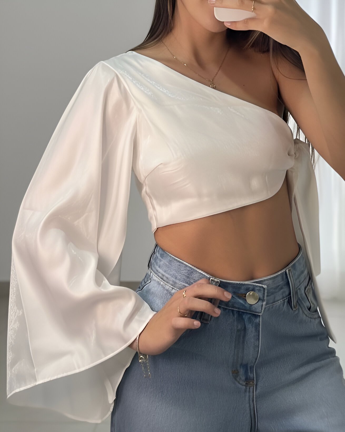 Cropped Ami Off Amarração Lateral