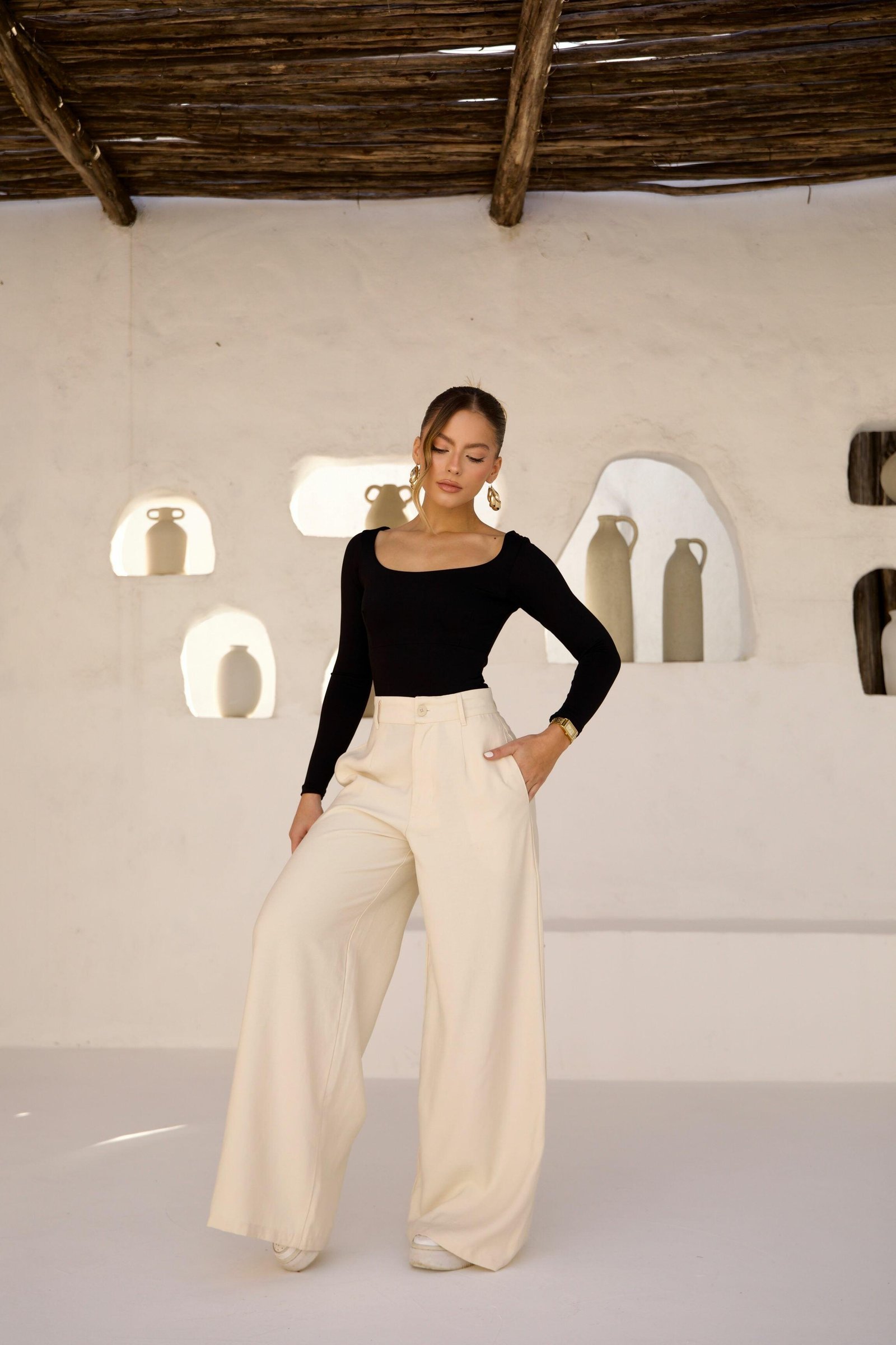 Calça Leona Bege
