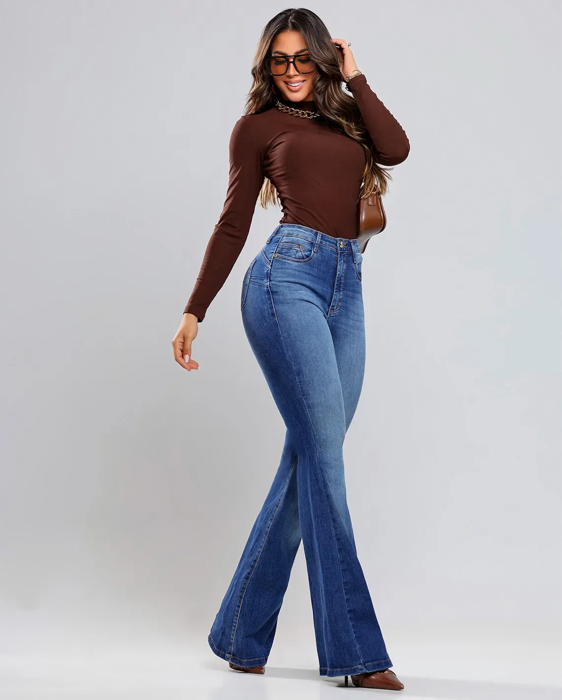 Calça Jeans Flare Sky Bigode 25397