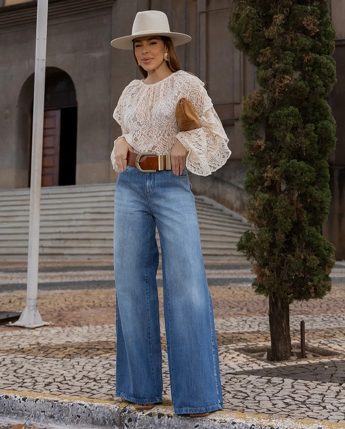 Calça Jeans Widi Relaxed Lapela