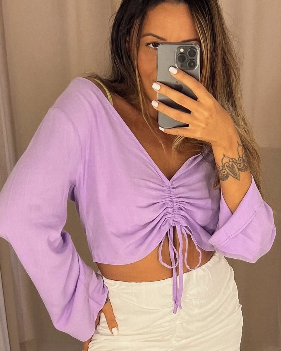 Cropped Blum Lilás