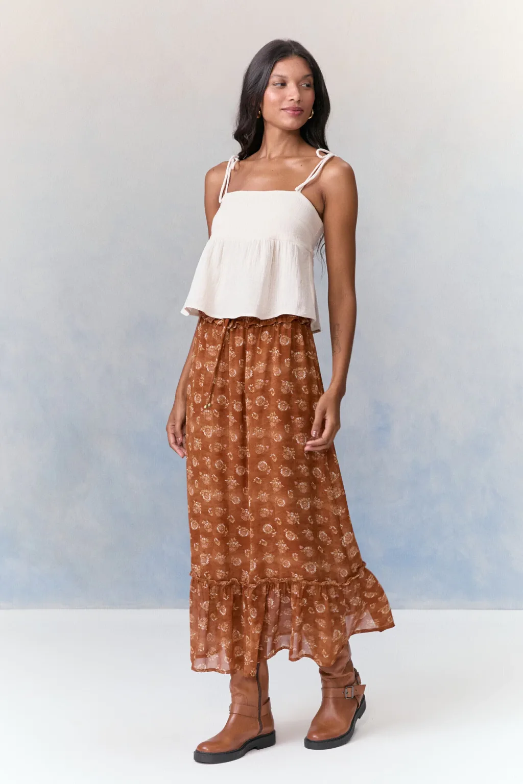 Blusa Peplum Cotton Dublado Pérola