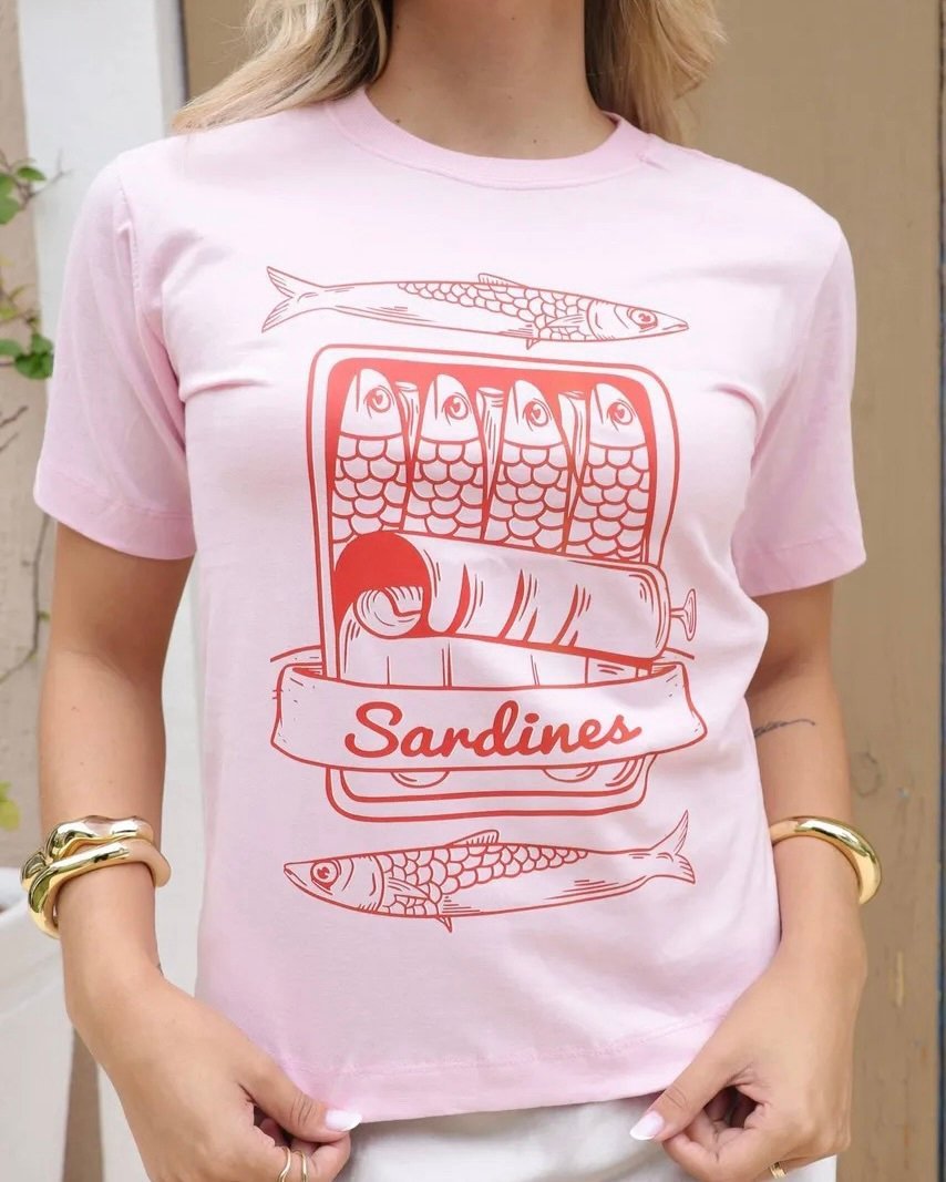 T-shirt Sardines Pink Sweet Pink